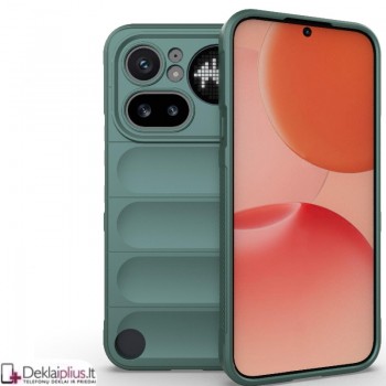 Magic Shield guminis dėklas - žalias (Nothing Phone 4A Pro)